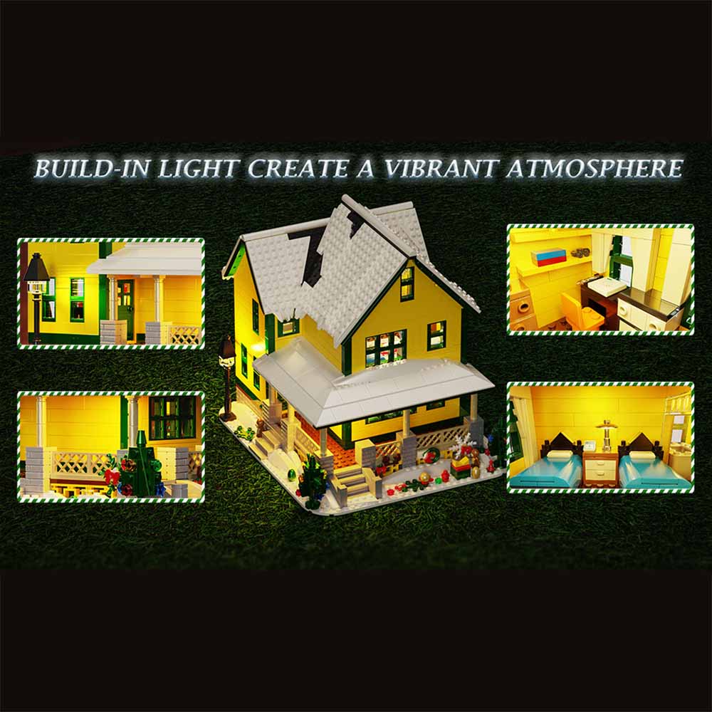 House from A Christmas Story Building Block Set Red Rider Leg Lamps