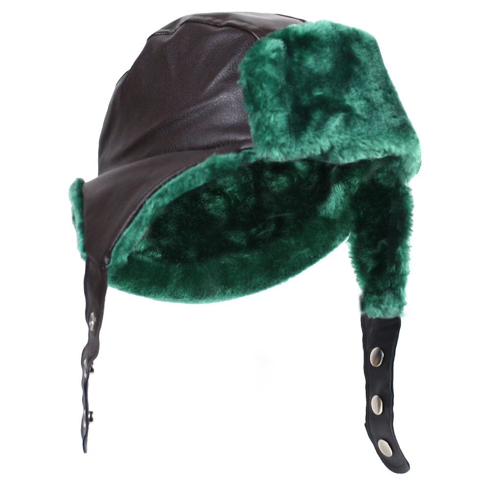 Eddie Winter Trapper Hat from National Lampoons Christmas Vacation for  Halloween Christmas Costume,Trapper Hat for Men Women with Green Faux Fur  Brown