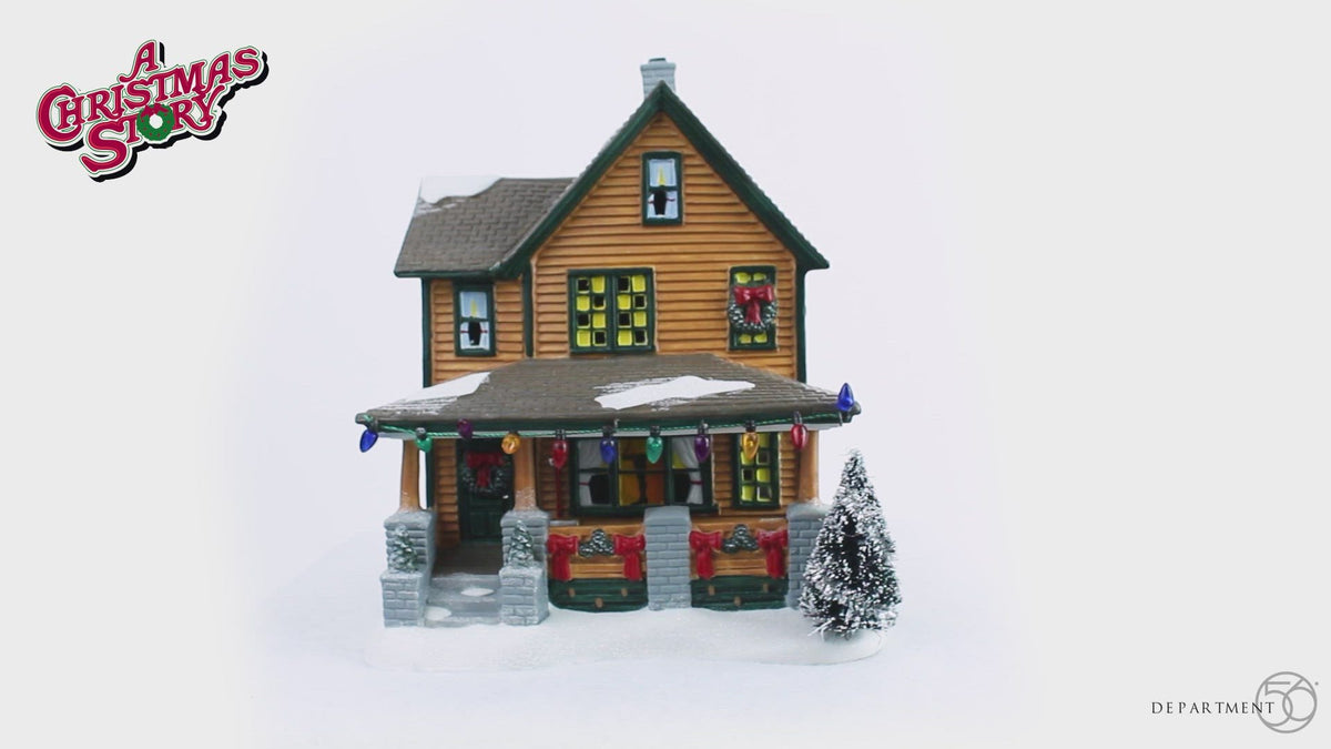 Ralphie's House from Dept 56 A Christmas Story Village