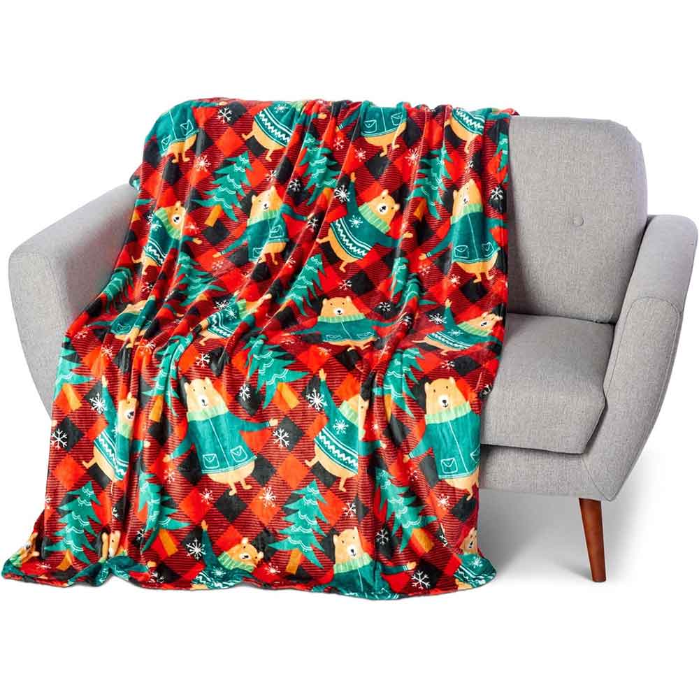 Holiday Bears Silk Touch Throw Blanket – Red Rider Leg Lamps