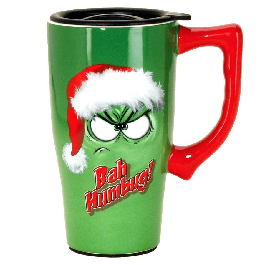 Bah Humbug Ceramic Travel Mug