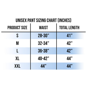 Leg Lamp Unisex Lounge Pajama Pants Size Chart