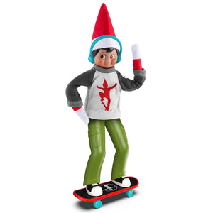 Elf on the Shelf MagiFreez Holly Jolly Ollie Skateboard Set