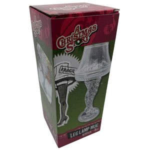 Leg Lamp 8oz Acrylic Mug from A Christmas Story Retail Box Angled