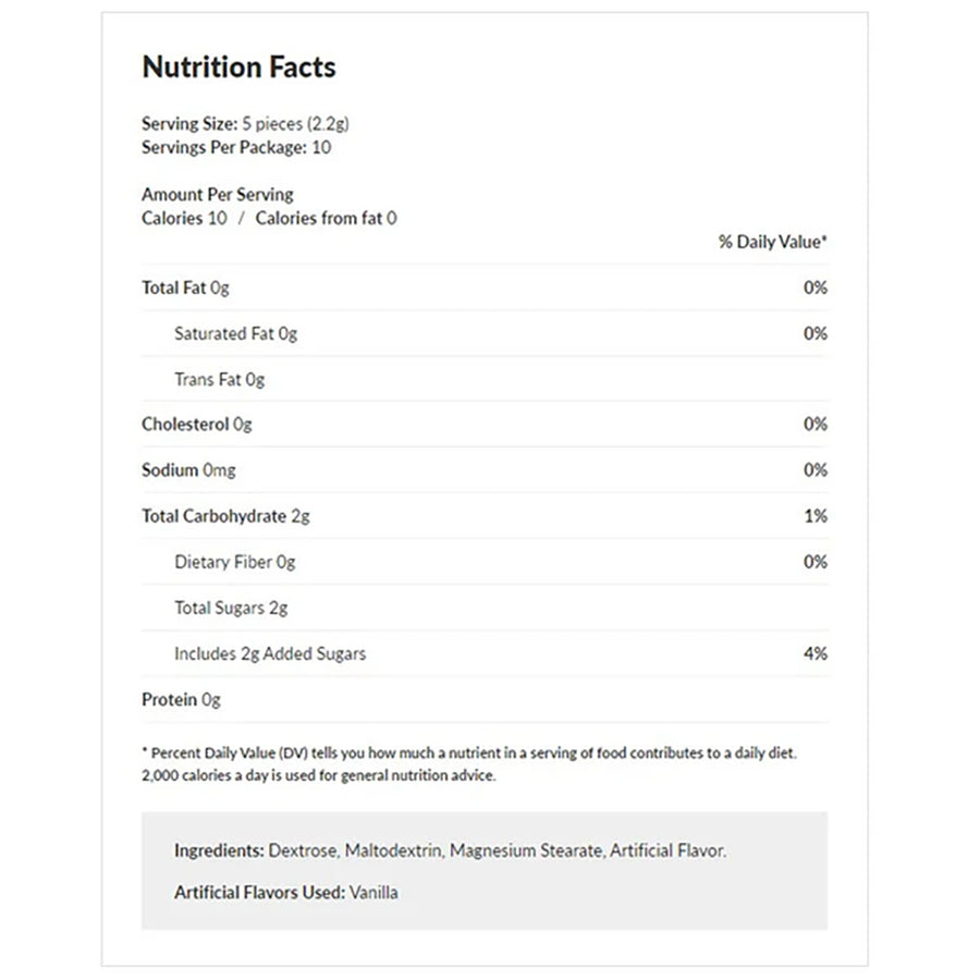 Elf on the Shelf Snowy Day Treat Nutrition Facts 