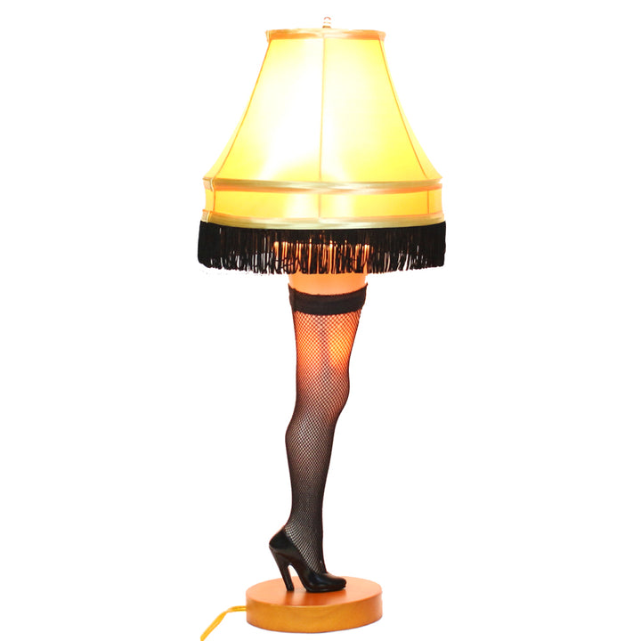 26" Deluxe Desktop Leg Lamp light on